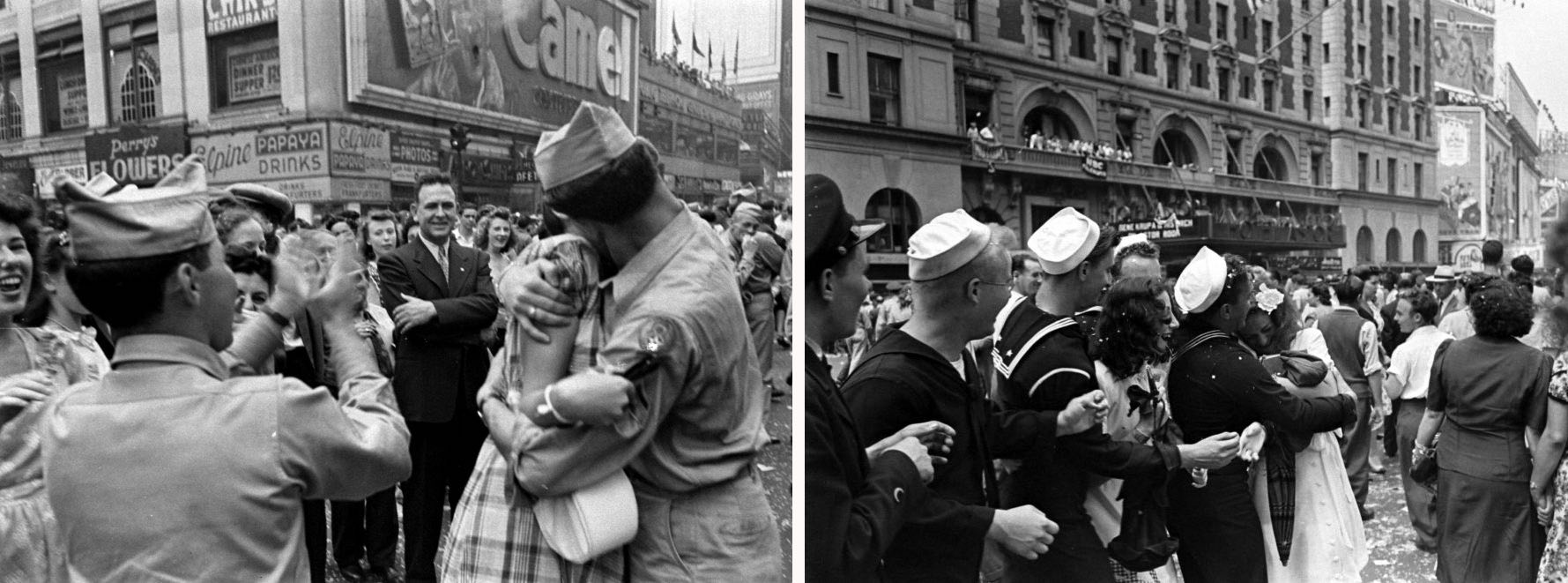 9 V J Day celebrations in Times Square August 14 1945 iFocus